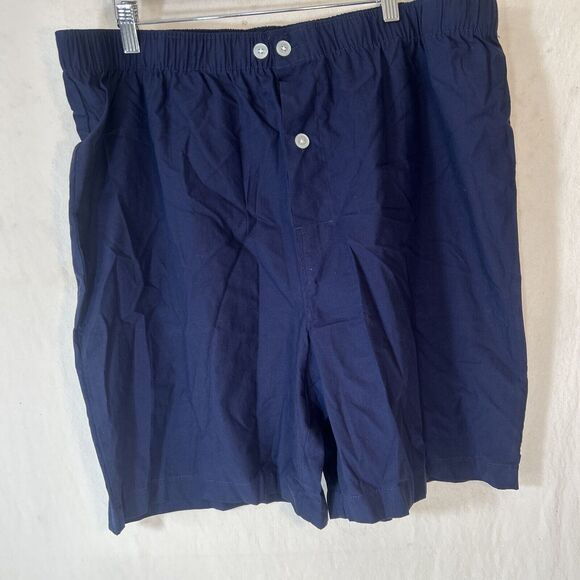Fruit of the Loom mens Broadcloth XL Short Sleeve Top and Long Pants Pajama Set - Picture 5 of 6